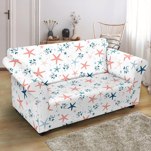 Starfish Pattern Background Loveseat Couch Slipcover