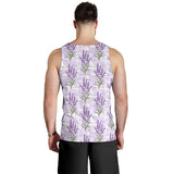 Lavender Pattern Theme Men Tank Top