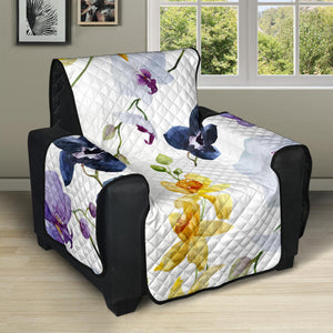 Orchid Pattern Background Recliner Cover Protector