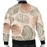 Shell Pattern Background Men Bomber Jacket