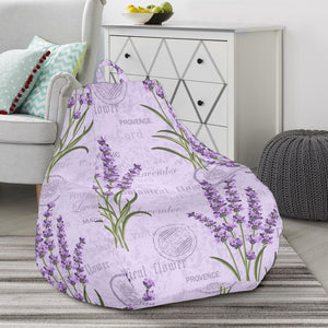 Lavender Pattern Background Bean Bag Cover