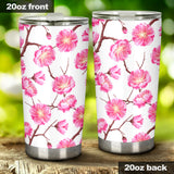 Pink Sakura Pattern Tumbler