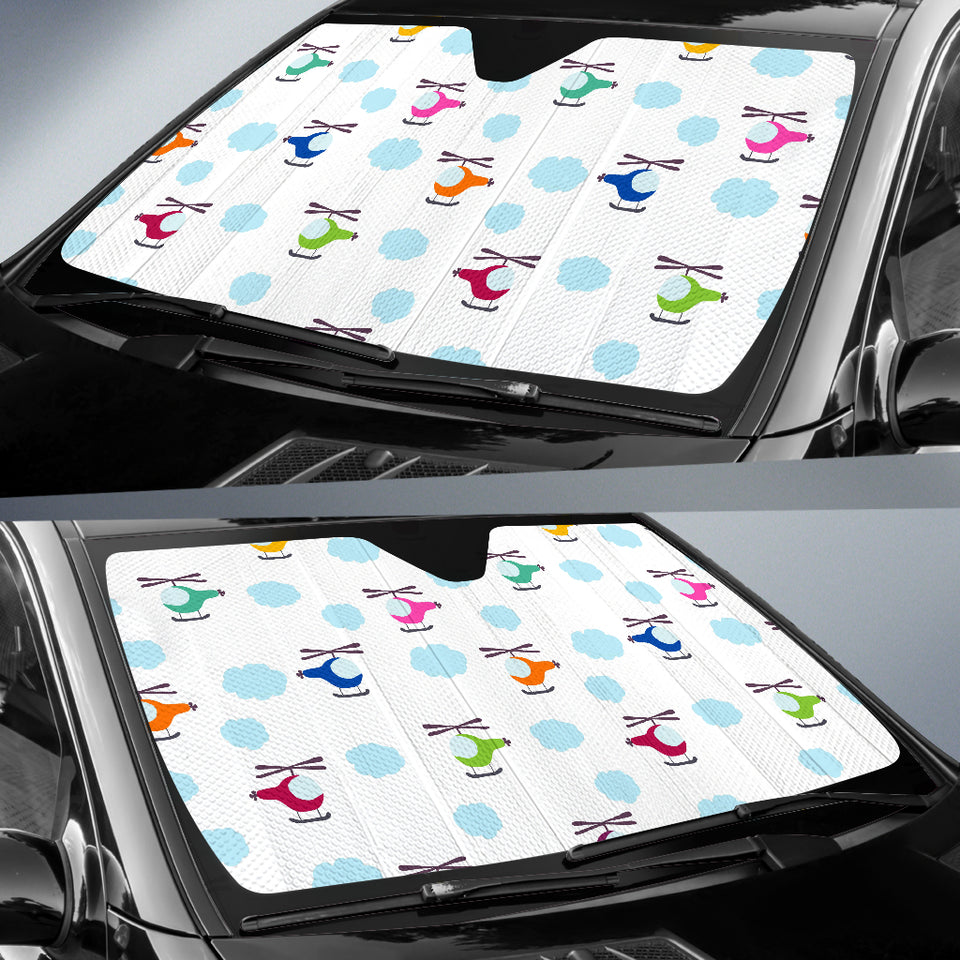 Helicopter Could Pattern Car Sun Shade