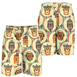Monkey Pattern Men Shorts