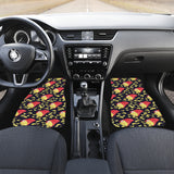 Potato Chips Pattern Print Design 05 Front and Back Car Mats