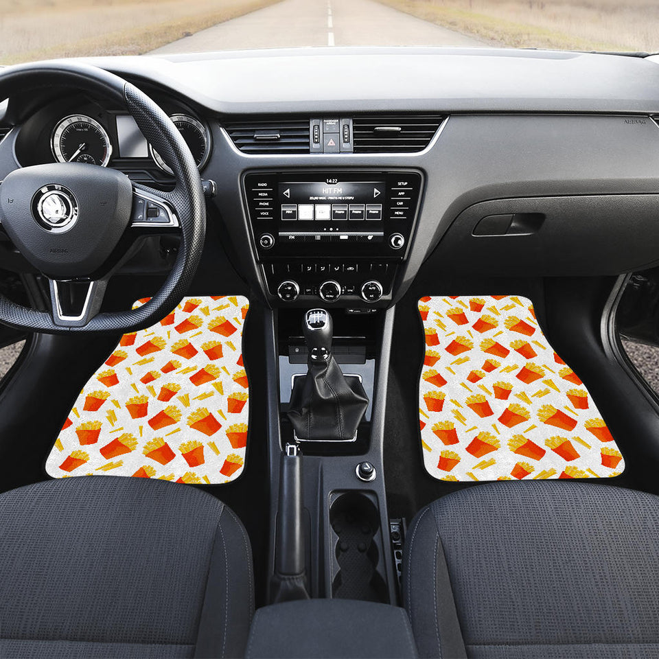 French Fries Pattern Front Car Mats