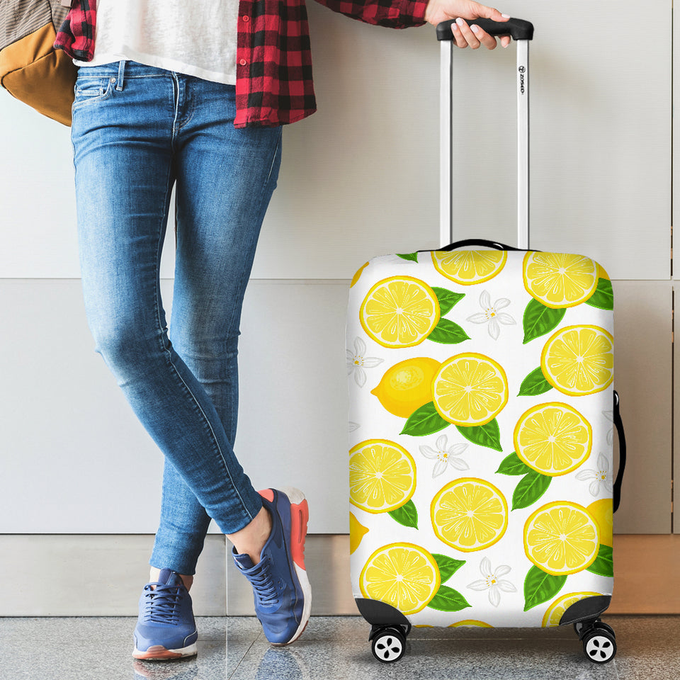 Lemon Flower Pattern Luggage Covers
