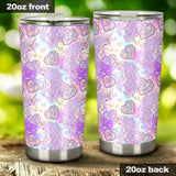 Unicorn Heart Pattern Tumbler