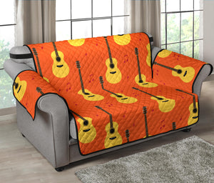 Classice Guitar Music Pattern Loveseat Couch Cover Protector