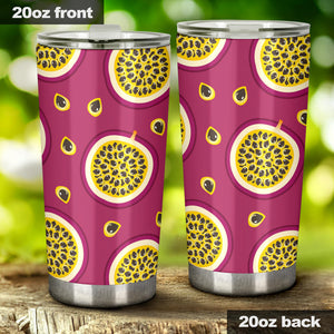 Sliced Passion Fruit Pattern Tumbler