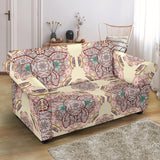 Sea Turtle Tribal Pattern Loveseat Couch Slipcover