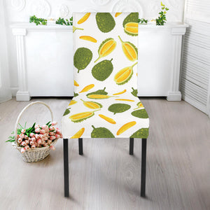 Durian Pattern Background Dining Chair Slipcover