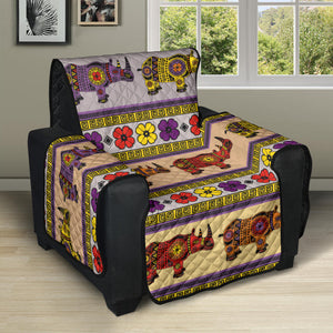 Rhino African Afro Dashiki Adinkra Kente Pattern Recliner Cover Protector