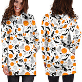 Halloween Pattern Women Hoodie Dress