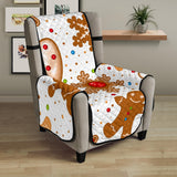 Christmas Cookie Pattern Chair Cover Protector