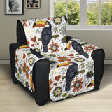 Toucan Flower Pattern Recliner Cover Protector