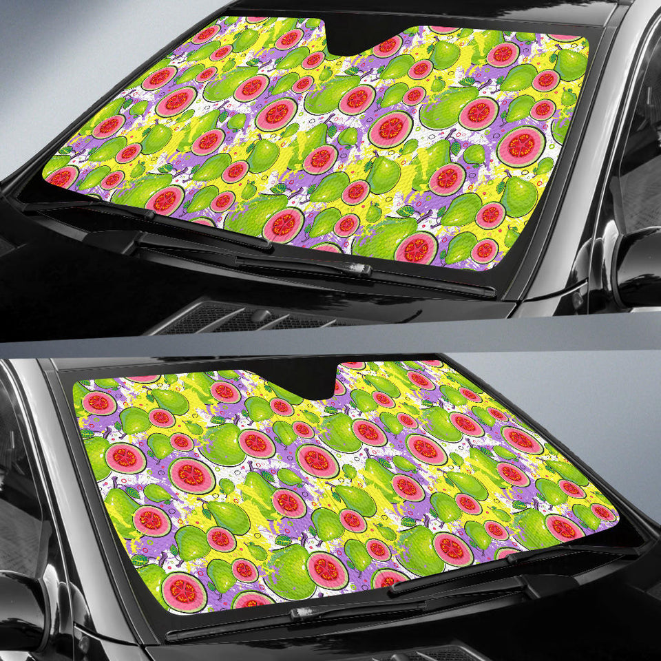 Guava Pattern Car Sun Shade