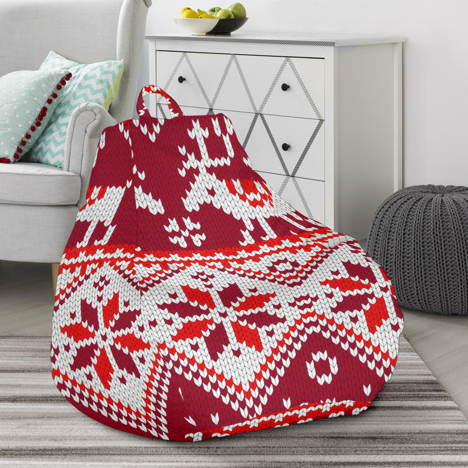 Snowman Sweater Printed Pattern Bean Bag Cover