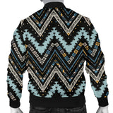 Zigzag Chevron African Afro Dashiki Adinkra Kente Men Bomber Jacket