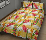 Heliconia Pattern Quilt Bed Set