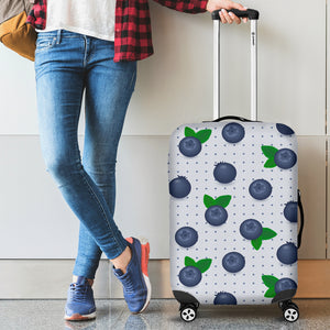 Blueberry Pokka Dot Pattern Luggage Covers