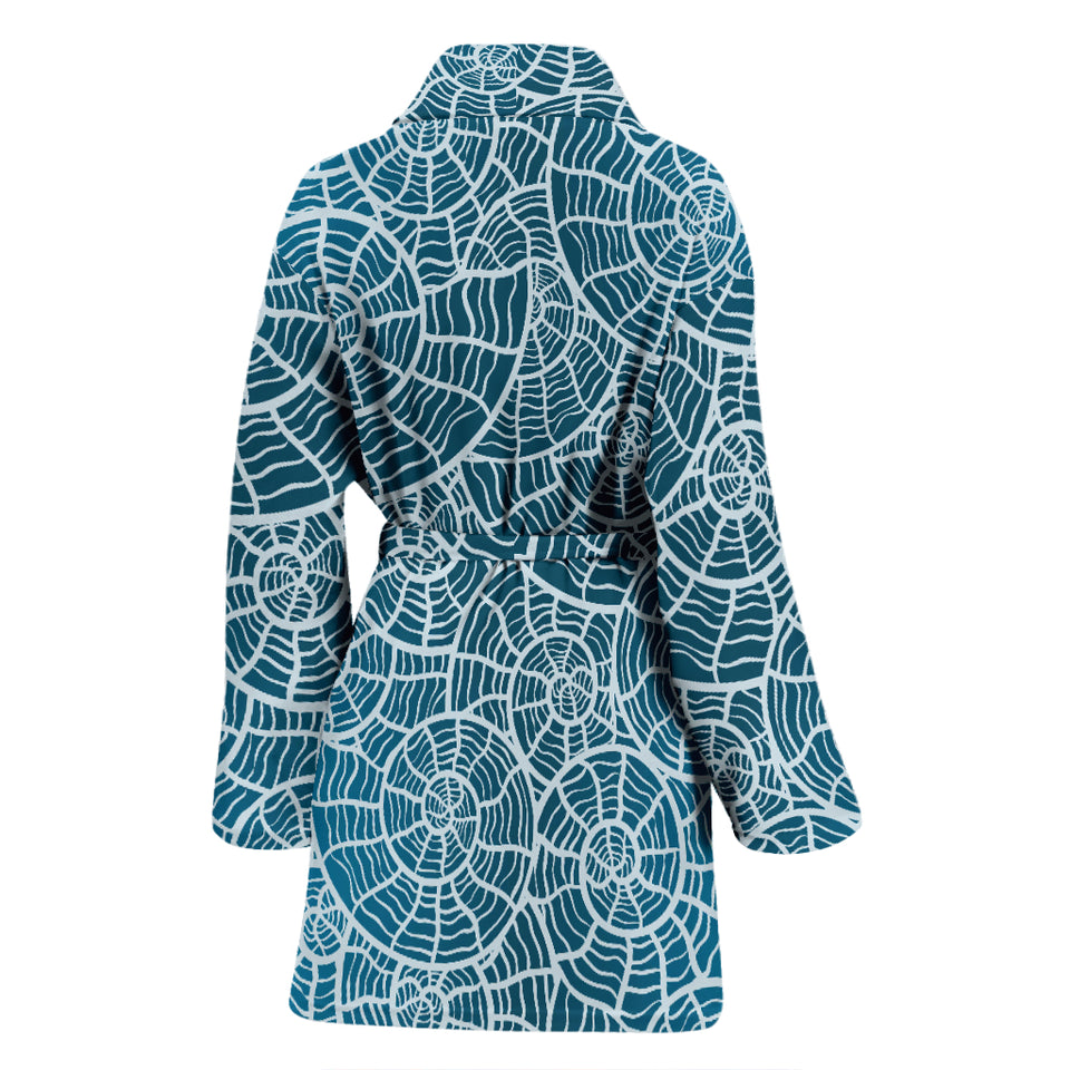 Shell Pattern Theme Women Bathrobe