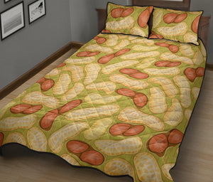 Peanut Pattern Theme Quilt Bed Set