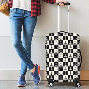 Anchor Black and White Patter Luggage Covers