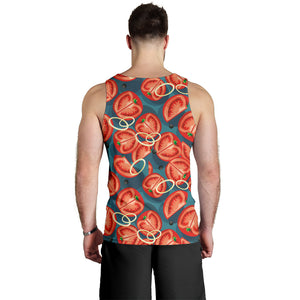 Tomato Pattern Background Men Tank Top