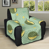 Durian Pattern Green Background Recliner Cover Protector