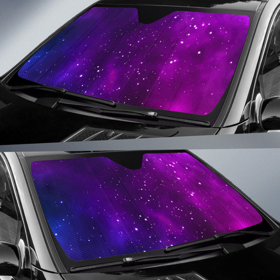 Pink Space Galaxy Pattern4 Car Sun Shade