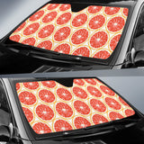 Sliced Grapefruit Pattern Car Sun Shade