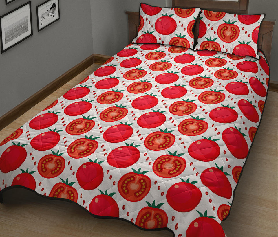 Tomato Pattern Quilt Bed Set