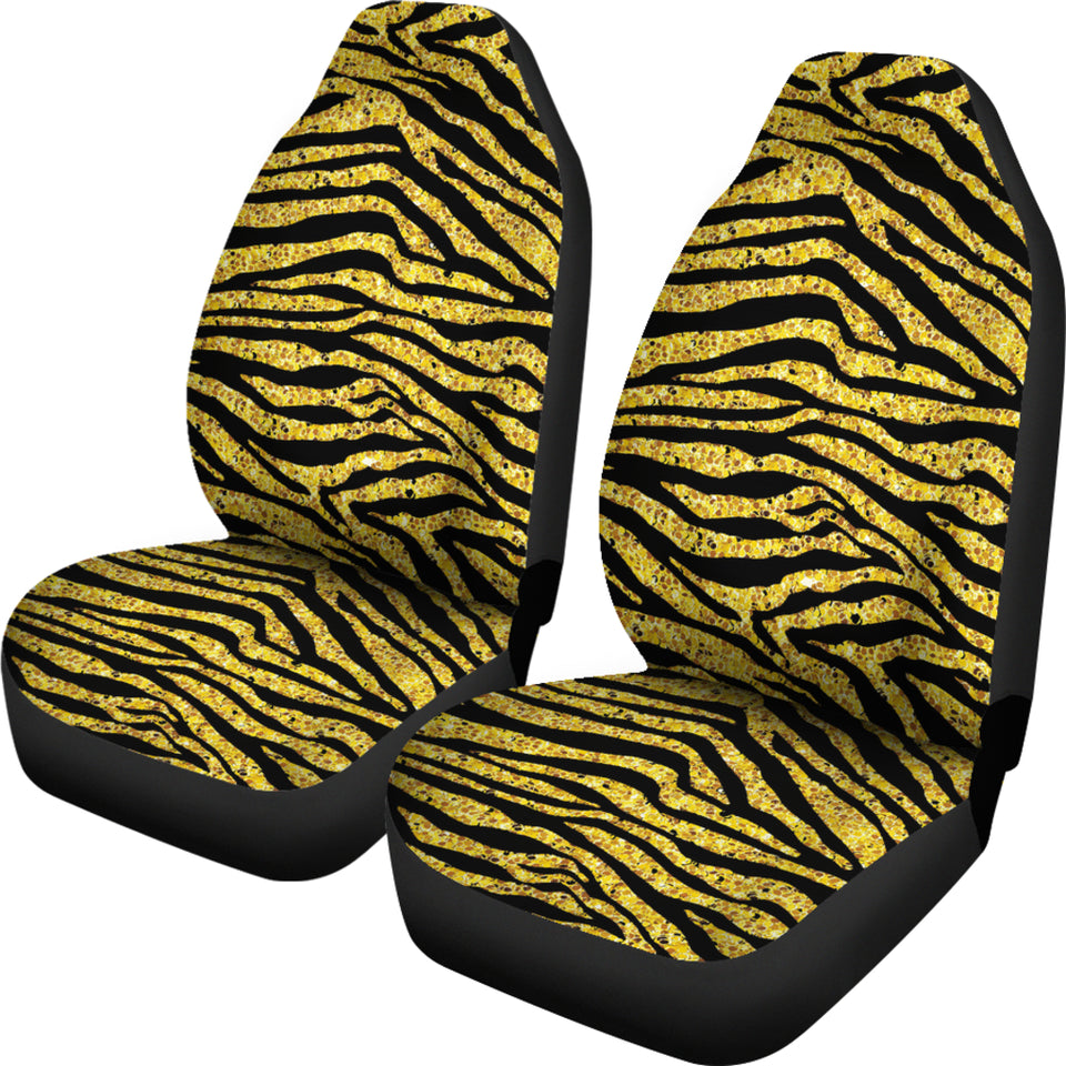 Gold Bengal Tiger Pattern Universal Fit Car Seat Covers