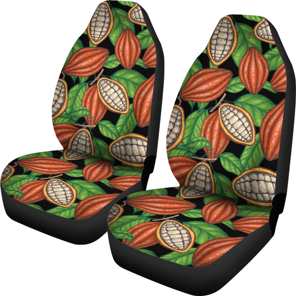 Cocoa Leaves Pattern Universal Fit Car Seat Covers