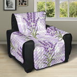 Lavender Pattern Theme Recliner Cover Protector