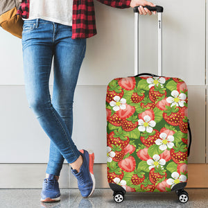 Strawberry Leaves Flower Pattern Luggage Covers