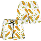Corn Pattern Print Design 04 Women Shorts