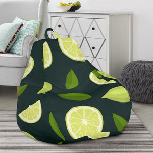 Lime Leaves Pattern Bean Bag Cover