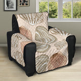 Shell Pattern Background Recliner Cover Protector