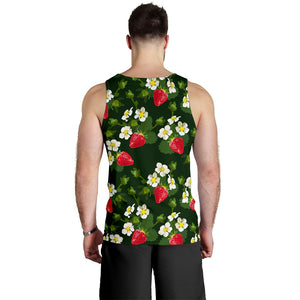 Strawberry Pattern Background Men Tank Top