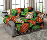 Cocoa Leaves Pattern Loveseat Couch Cover Protector