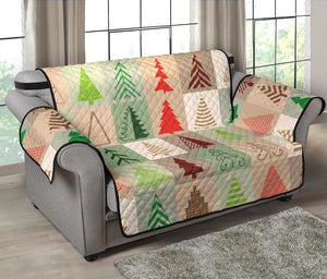 Christmas Tree Pattern Loveseat Couch Cover Protector