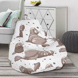 Sea Lion Pattern Background Bean Bag Cover