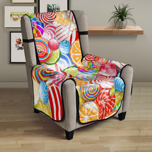 Candy Lollipop Pattern Chair Cover Protector