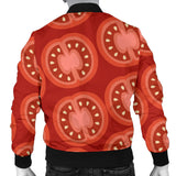 Sliced Tomato Pattern Men Bomber Jacket