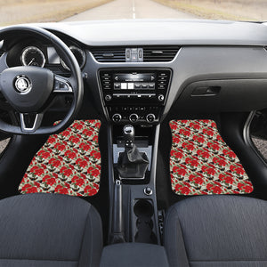 Hibiscus Pattern Print Design 04 Front Car Mats