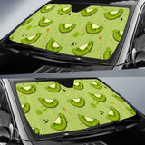 Kiwi Pattern Background Car Sun Shade