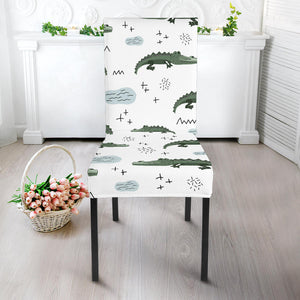 Crocodile Pattern Background Dining Chair Slipcover