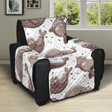 Sea Lion Pattern Background Recliner Cover Protector